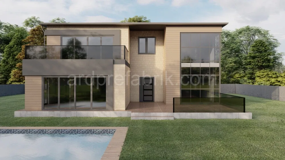 ARD çift katlı çelik ev modeli