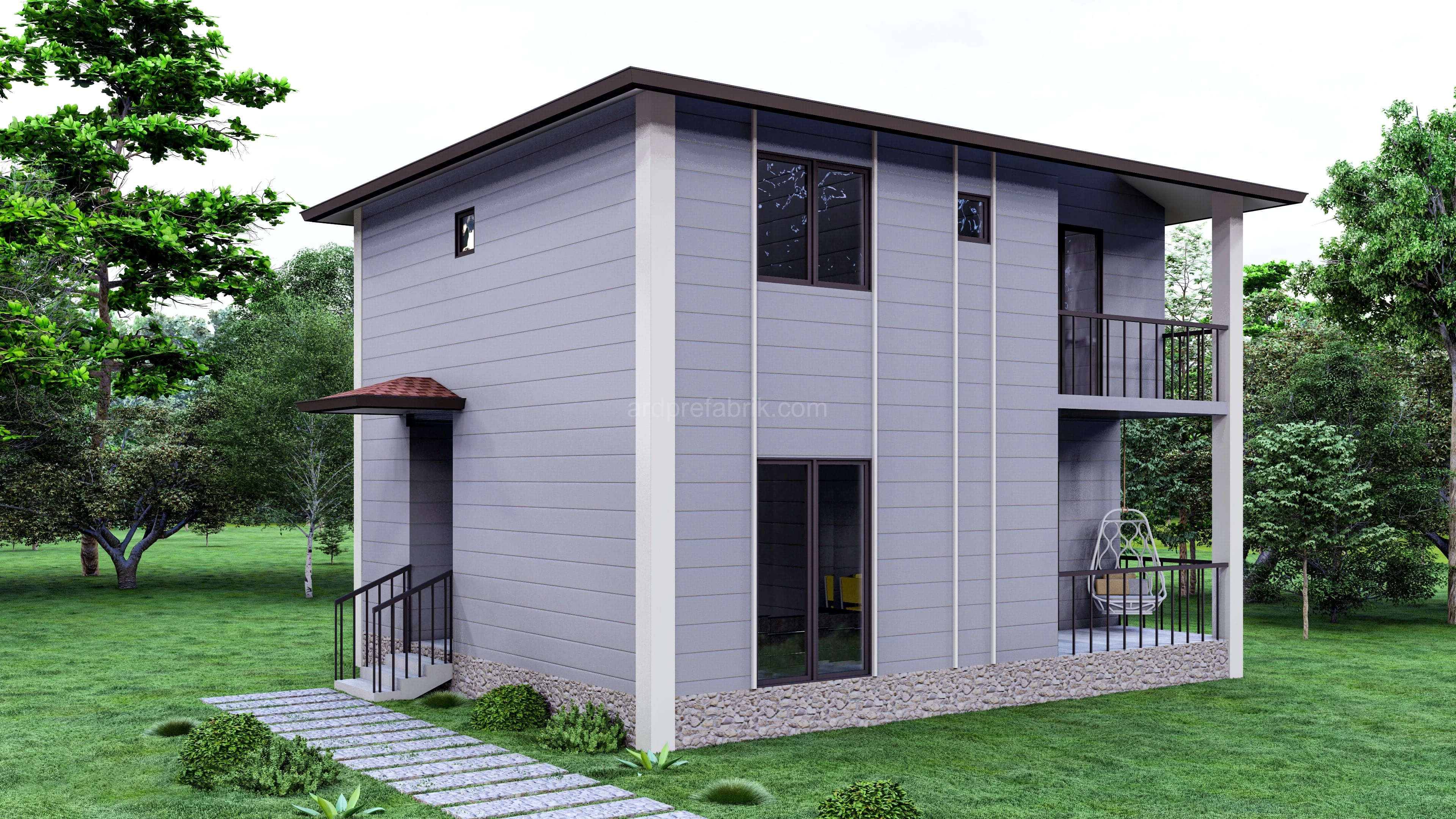 4+1 120M2 DUBLEKS PREFABRİK EV görsel 2