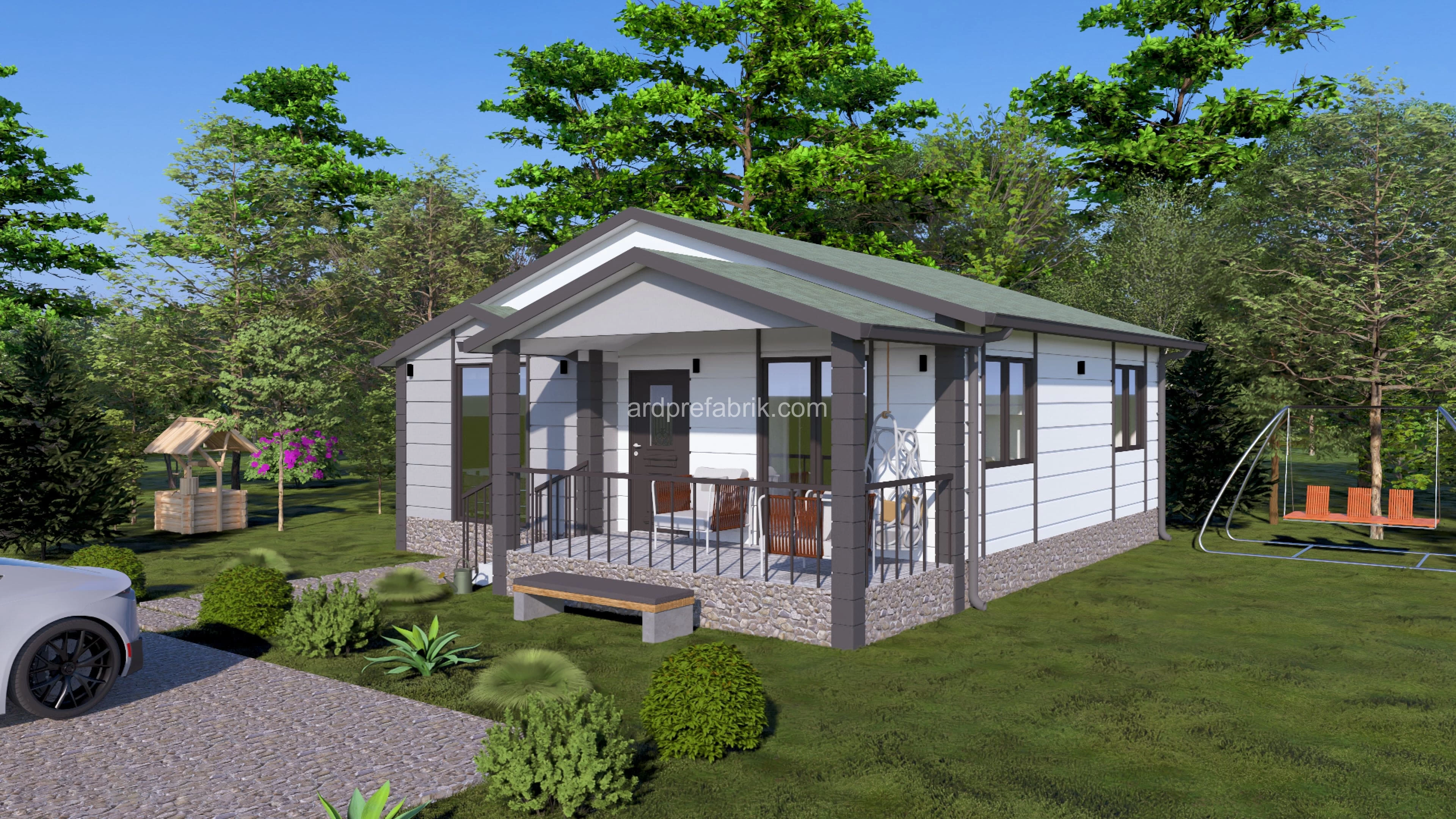 2+1 70 M2 TEK KAT PREFABRİK EV görsel 3