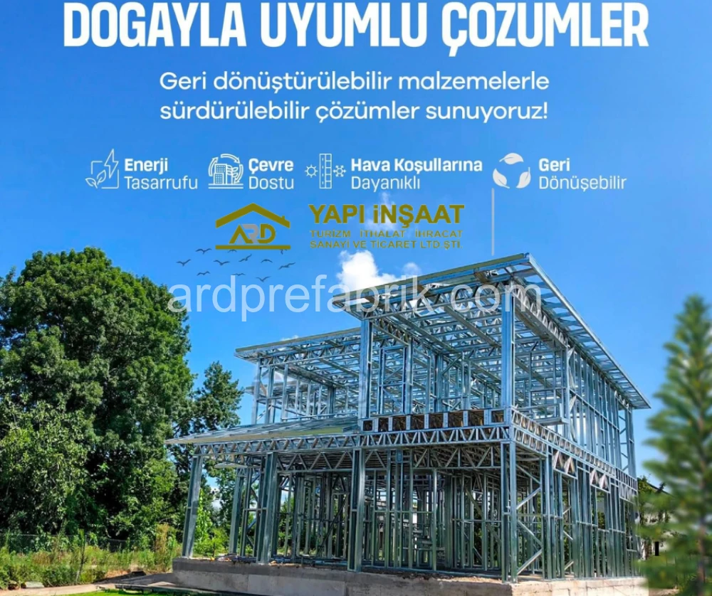 çift katlı Çelik ev görsel 3