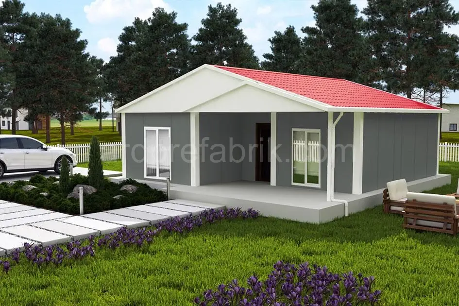 82M2 2+1  PREFABRİK EV