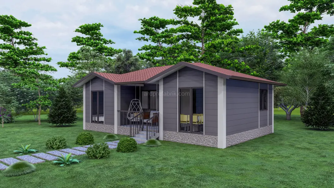 2+1 67M2 PREFABRİK EV