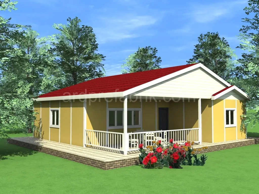 100 m2 Tek kat 3+1 Prefabrik EV
