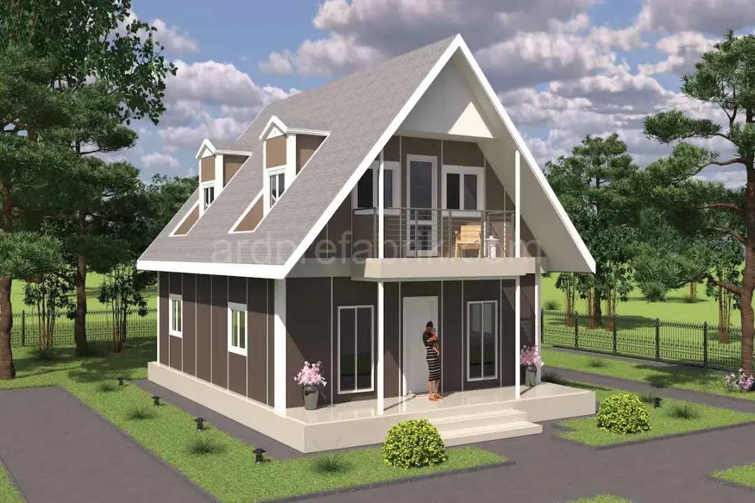 134 M2 ÇİFT (ÇATI KATLI)  PREFABRİK EV