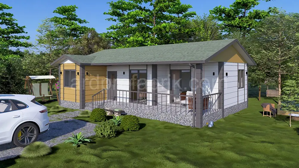 3+1 75 M2 TEK KAT PREFABRİK EV