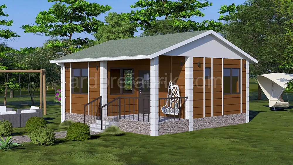 40M2 1+1 TEK KAT PREFABRİK EV