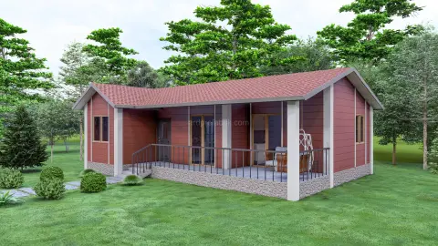 3+1 75M2 PREFABRİK EV görsel 1