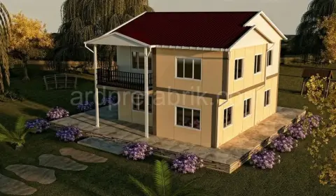 150 M2 DUBLEKS PREFABRİK EV görsel 1