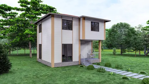 3+1 194M2 DUBLEKS PREFABRİK EV görsel 1