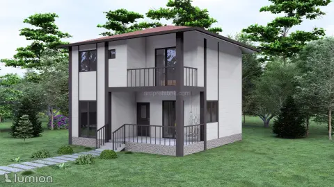 4+1 118M2 DUBLEKS PREFABRİK EV görsel 1