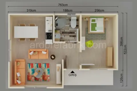 40 m2 1+1 PREFABRİK EV görsel 2