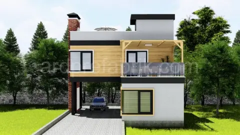 110M2 ÇELİK KONSTRÜKSİYON VİLLA görsel 3