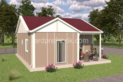 77M2 TEK KAT PREFABRİK EV görsel 3