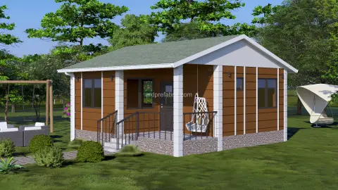 40M2 1+1 TEK KAT PREFABRİK EV görsel 2