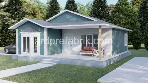 82 m2 2+1 prefabrik ev görsel 4