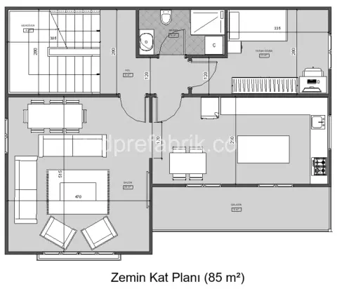 85+85 çift katlı ARD-245 görsel 5