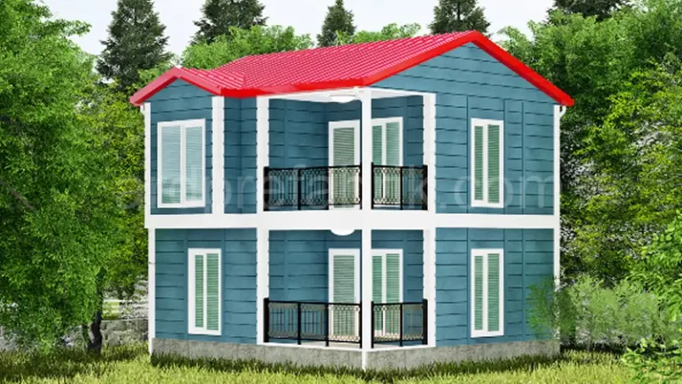 100M2 DUBLEKS PREFABRİK VİLLA